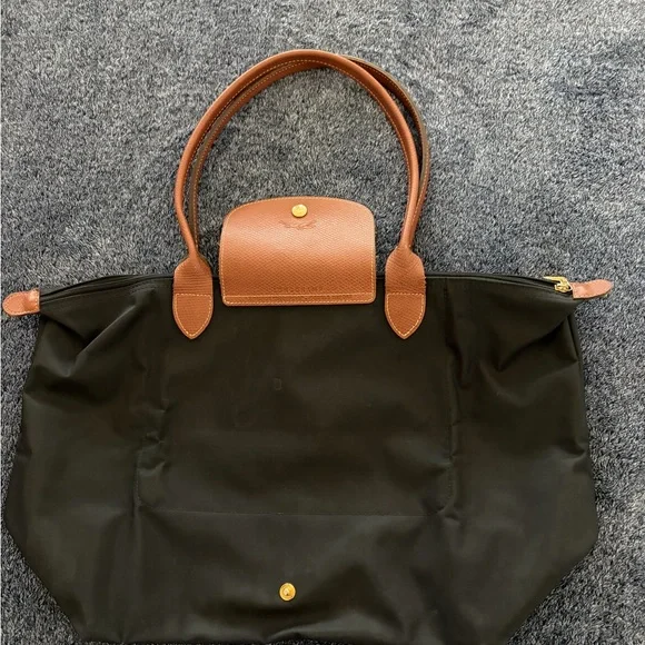 Longchamp Black and Brown Tote Bag - Picture 7 of 7